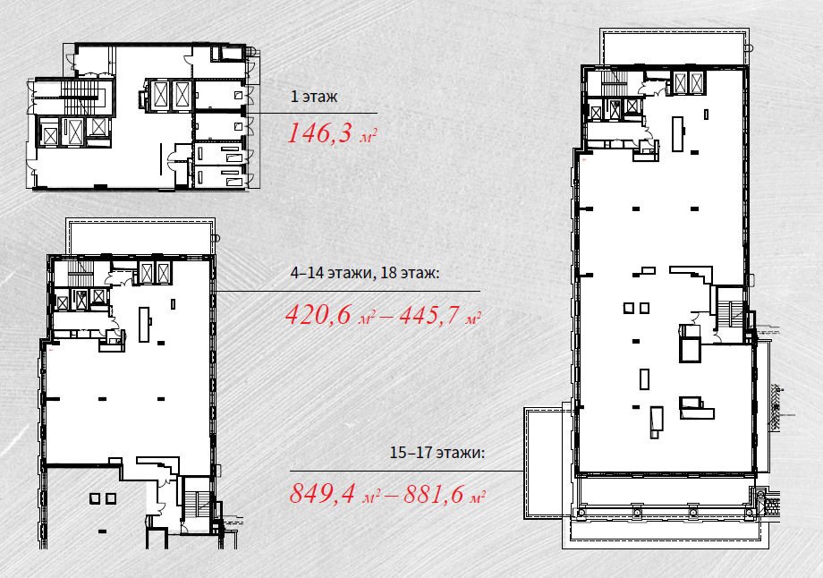 Аренда офиса 1260 м² БЦ МФК Краснопрудный