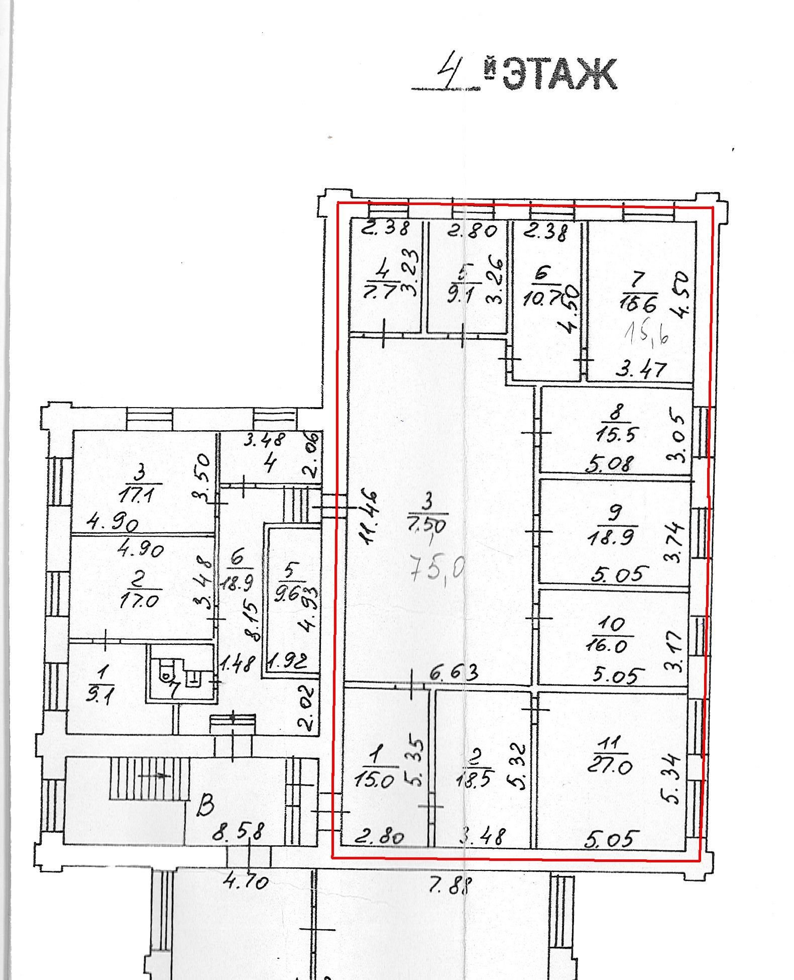 Аренда офиса 229 м² БЦ На Озерковской набережной