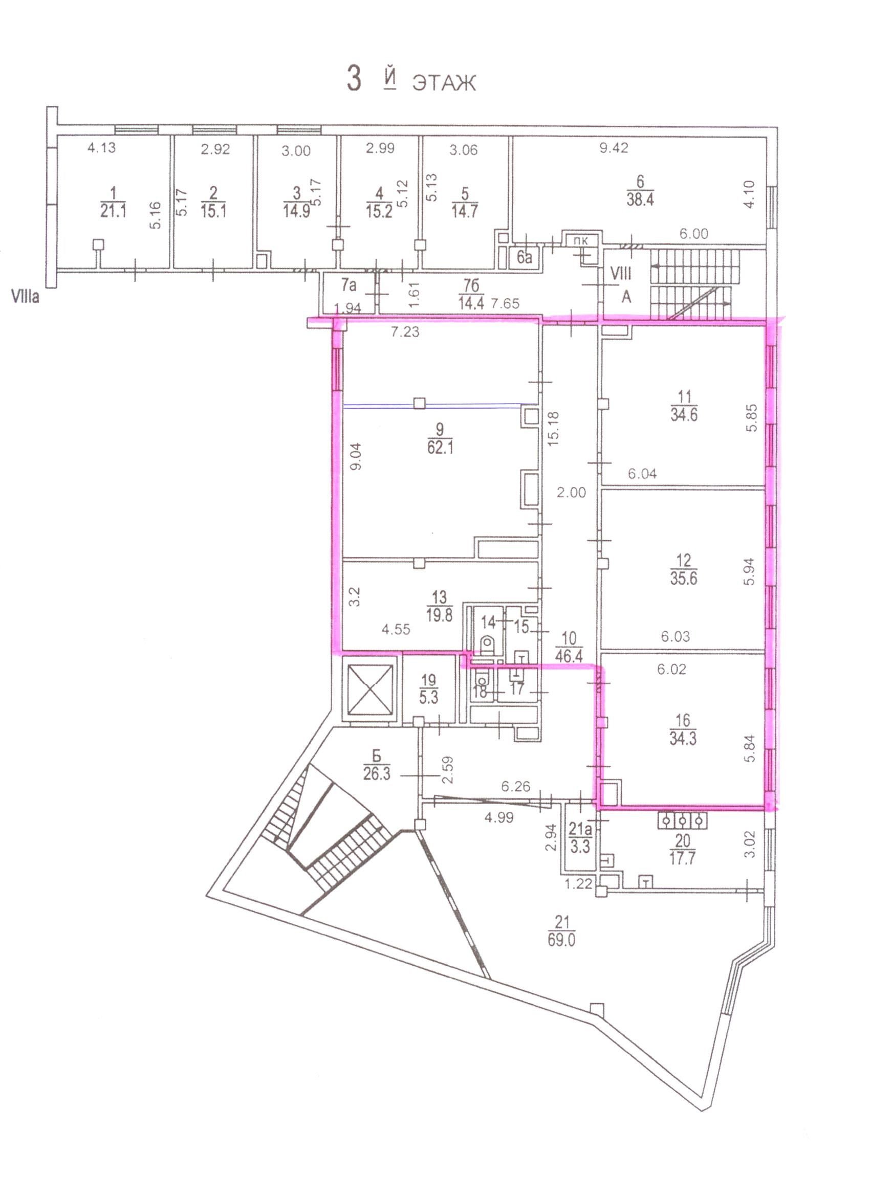 Аренда офиса 215 м² БЦ 