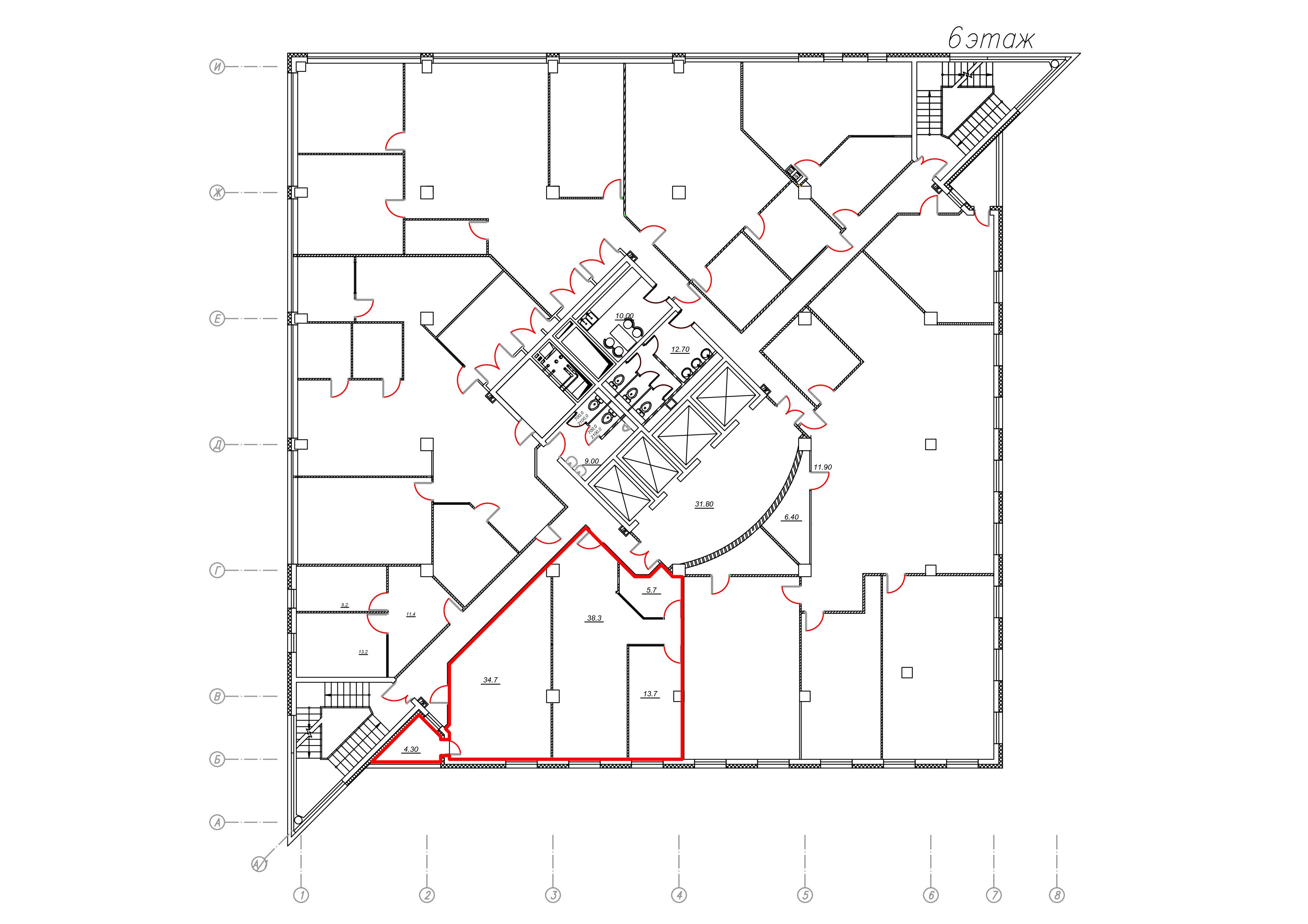 Аренда офиса 91 м² БЦ Кантри парк I