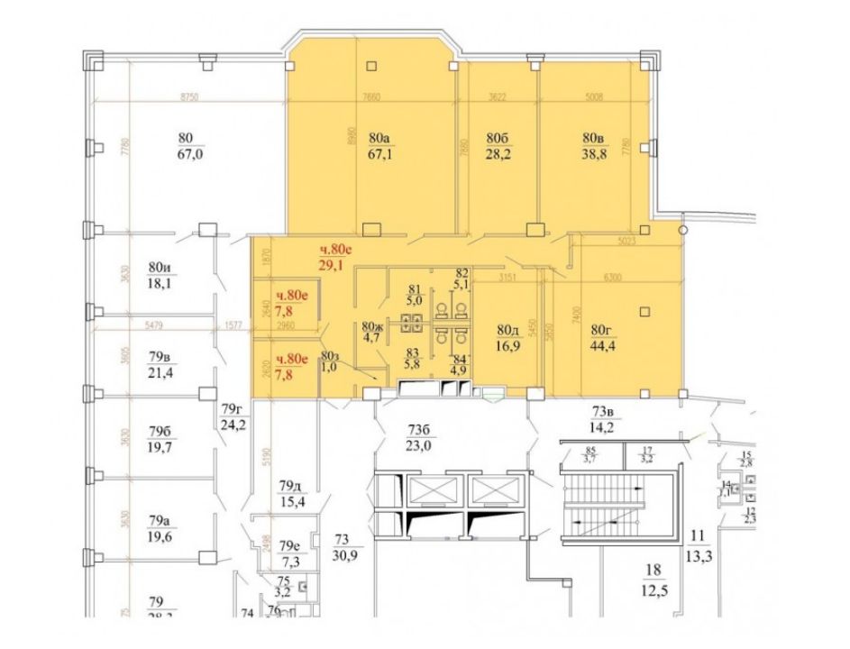 Аренда офиса 267 м² БЦ СВЯТОГОР-4