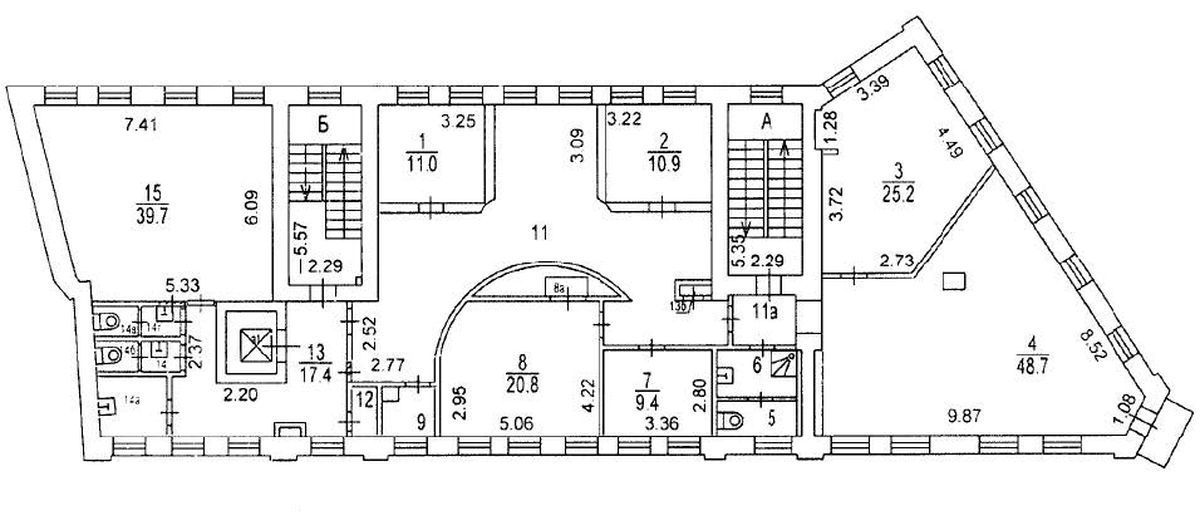 Аренда офиса 1460 м² БЦ 