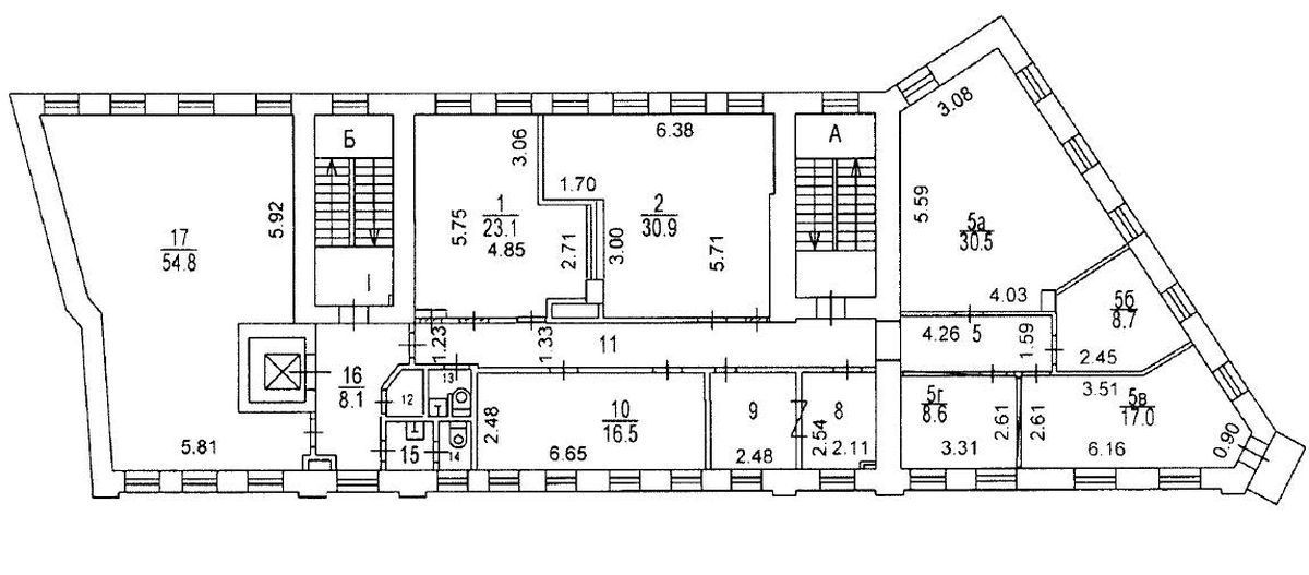 Аренда офиса 1460 м² БЦ 