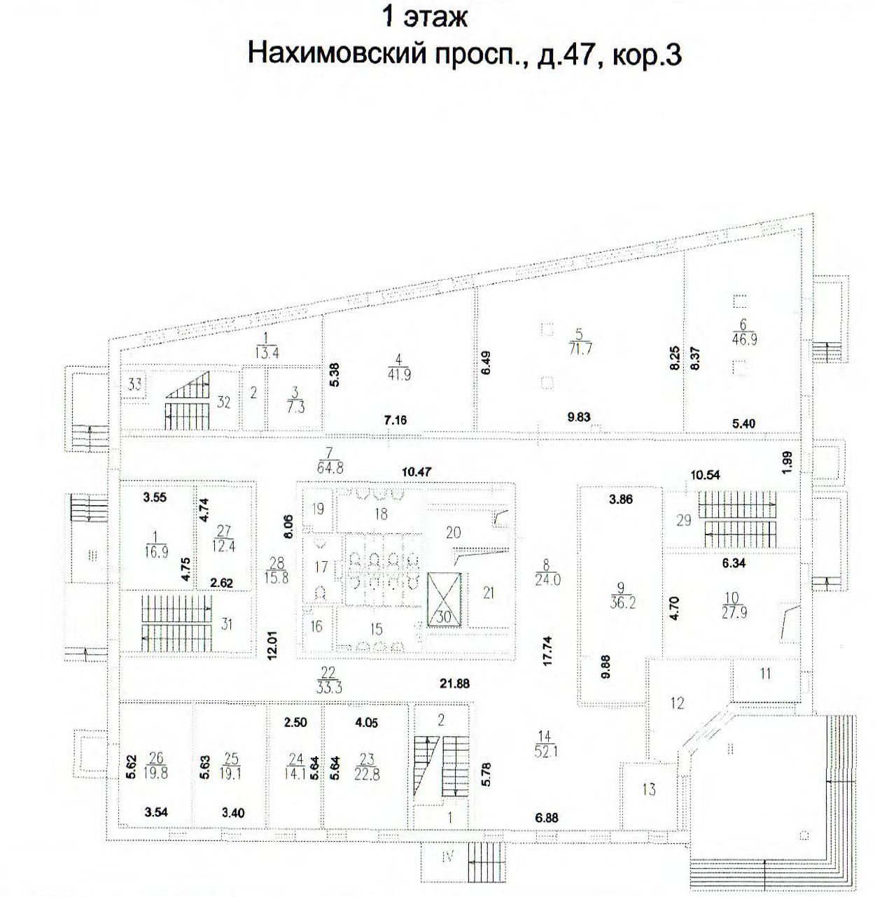 Аренда офиса 3753 м² БЦ Нахимовский проспект 47к3