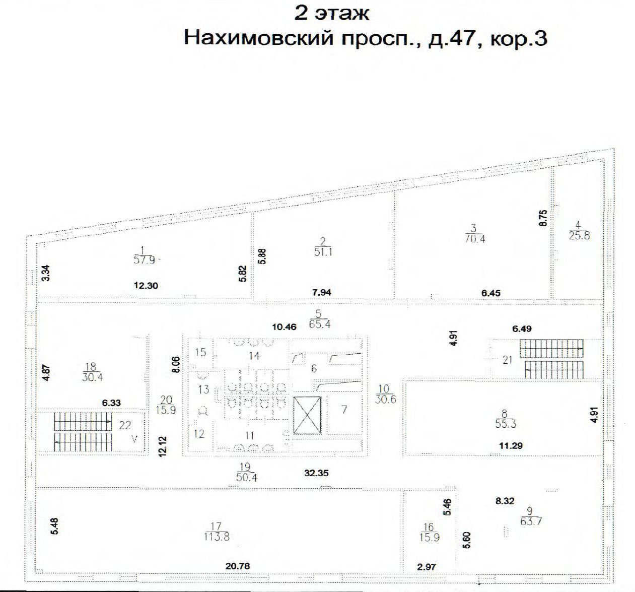 Аренда офиса 3753 м² БЦ Нахимовский проспект 47к3