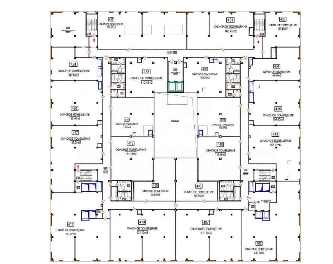 Аренда офиса 1320 м² БЦ Форум-Сити