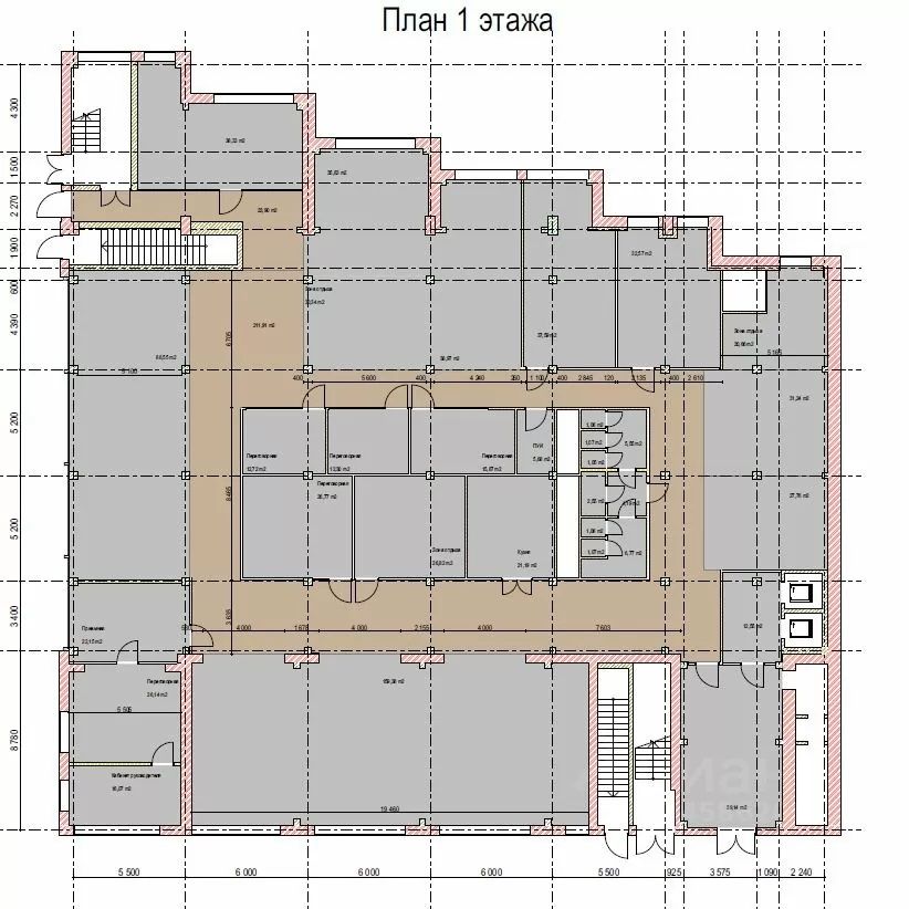 Аренда офиса 5000 м² БЦ Рябовская 