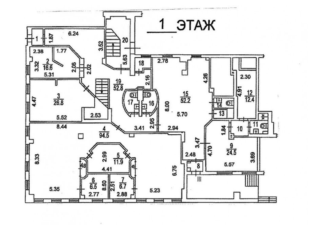 Аренда офиса 1524 м² БЦ Машкова 1