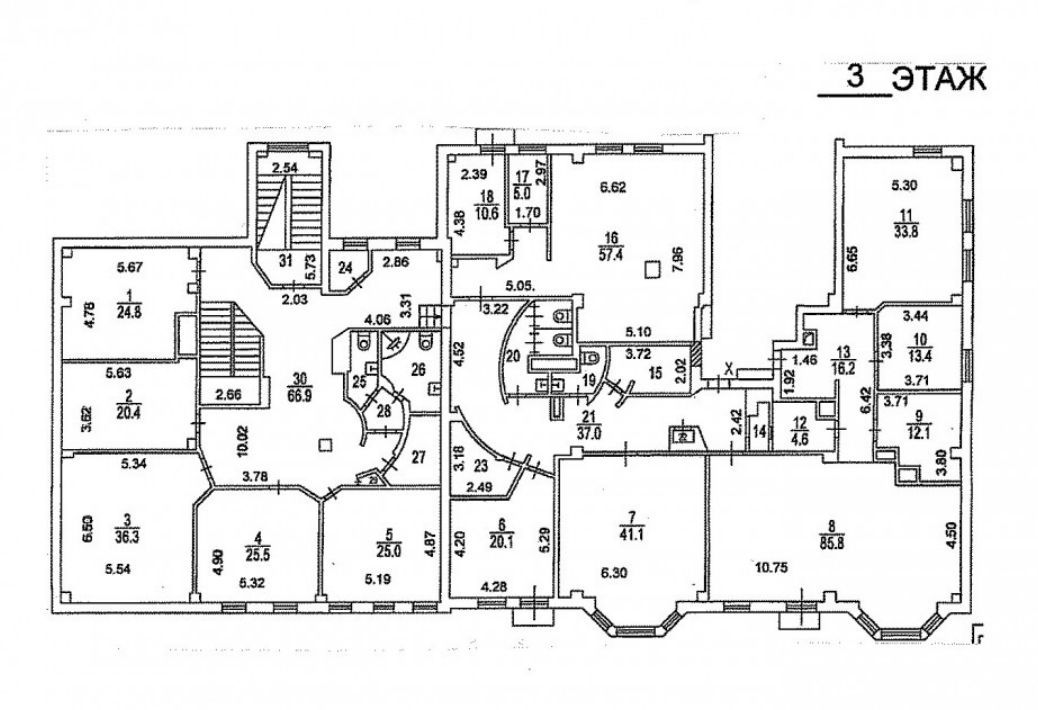 Аренда офиса 1524 м² БЦ Машкова 1