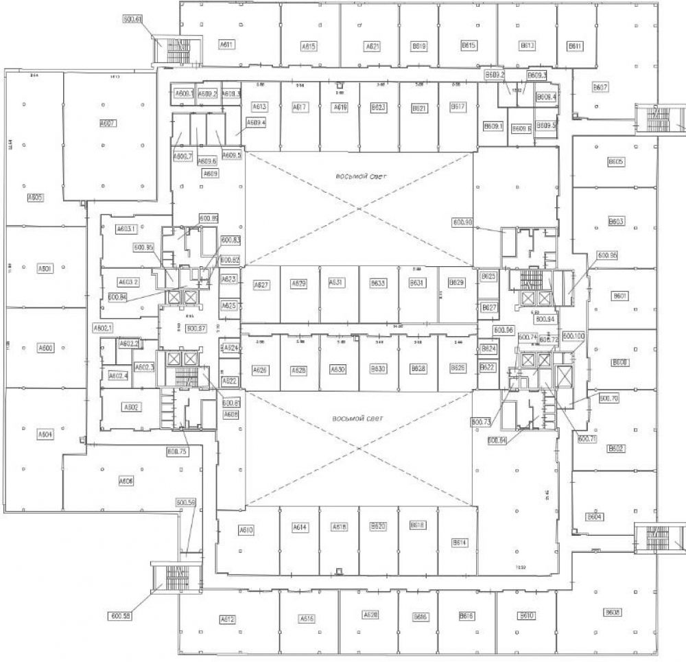 Аренда офиса 1100 м² БЦ Гранд Сетунь Плаза