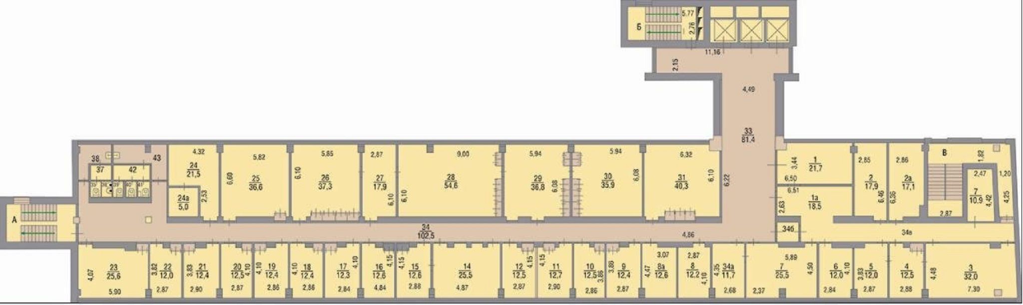 Аренда офиса 3035 м² БЦ Зубовский бульвар 17