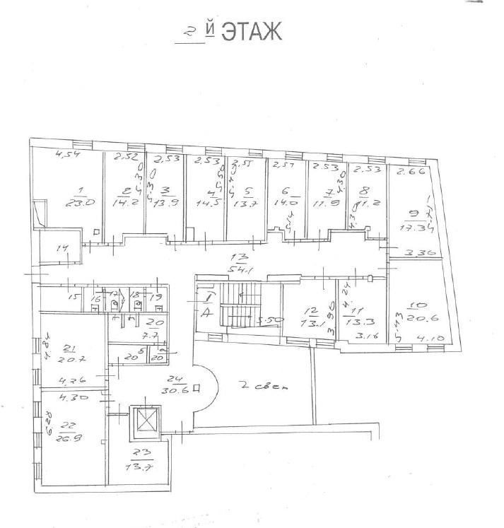 Аренда офиса 1025 м² БЦ Б. Палашёвский переулок 13с2