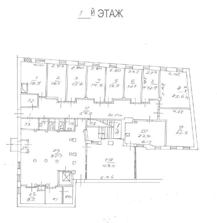 Аренда офиса 1025 м² БЦ Б. Палашёвский переулок 13с2