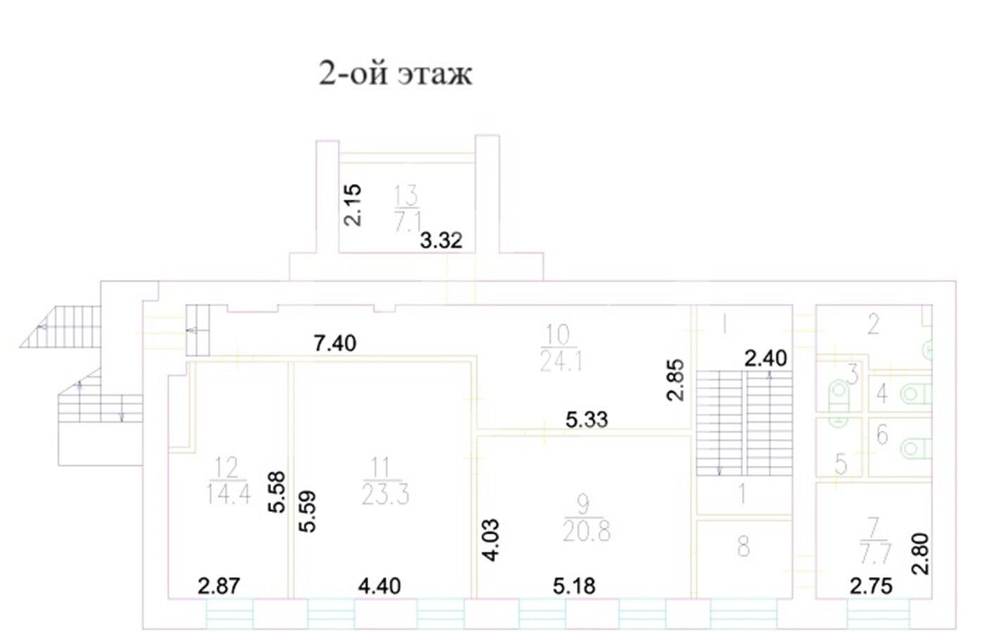 Аренда офиса 512 м² БЦ Воротниковский пер, д 10 стр 4 