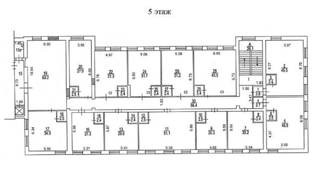 Аренда офиса 2415 м² БЦ Басманный парк