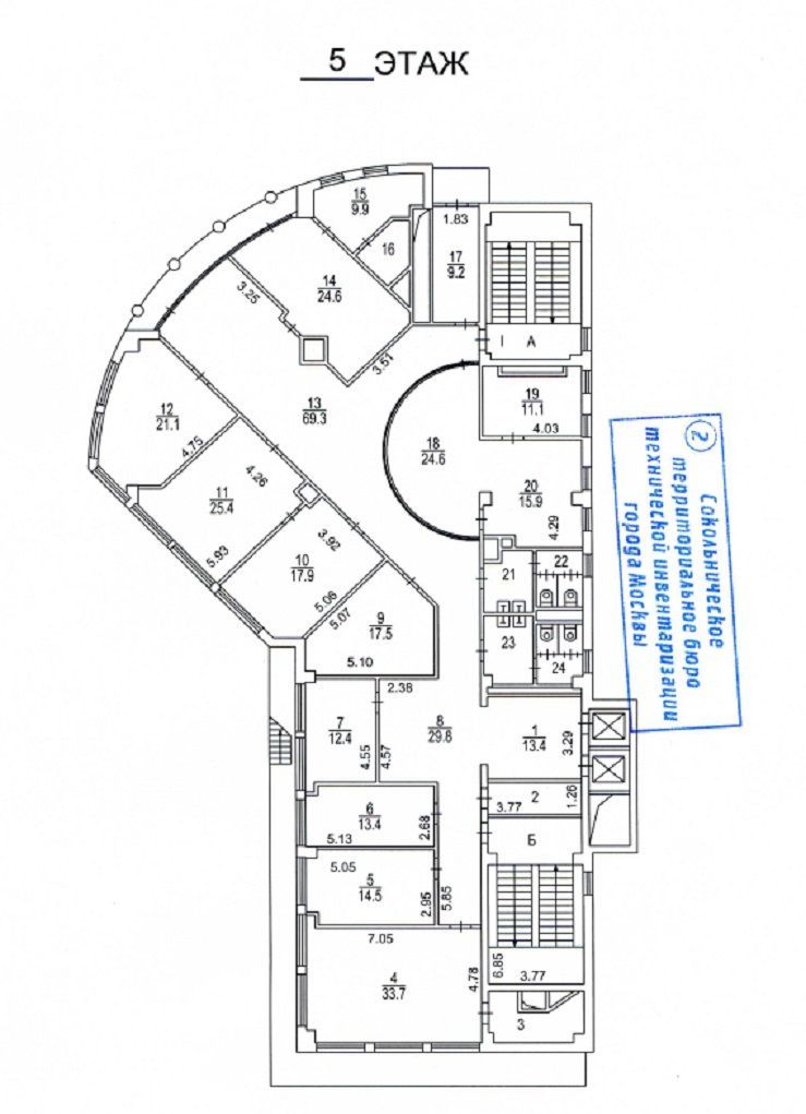 Аренда офиса 5827 м² БЦ Щипок Residence
