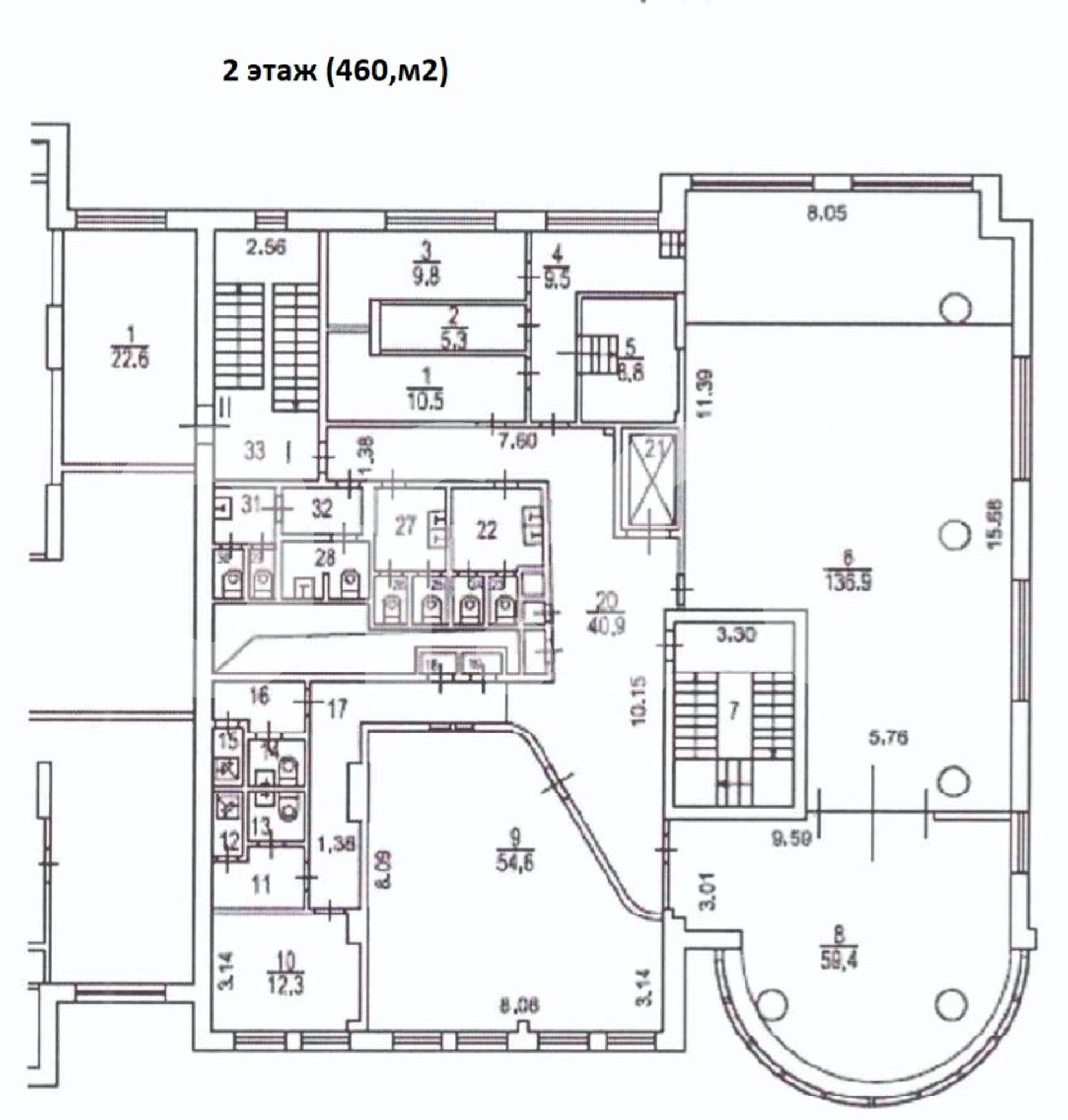 Аренда офиса 2260 м² БЦ ЖК Филлиповский 8